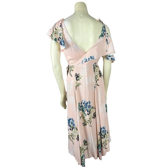 Astr the Label NWT New Pink Floral Wrap Dress sz Small - Picture 11 of 16